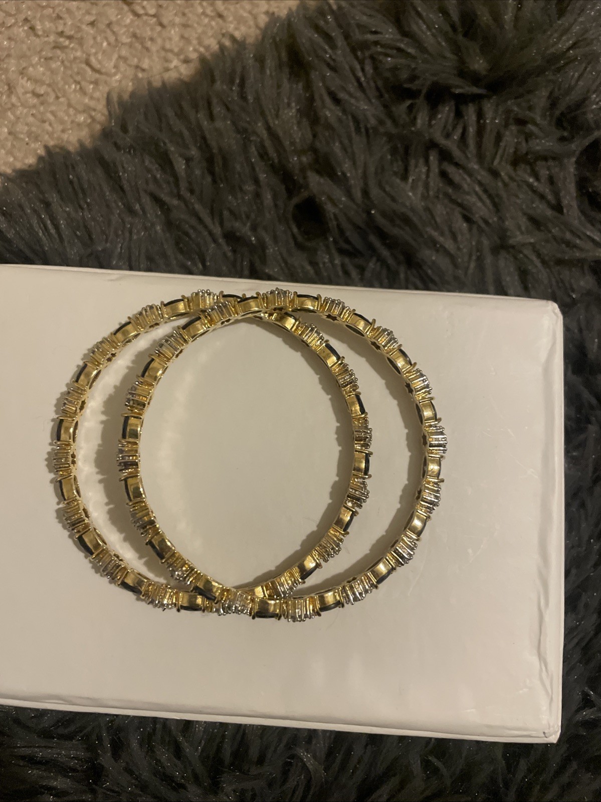 NEW Navy-blue-black Pakistani Indian Kangan /bangles (NEW). Fancy. Size Small