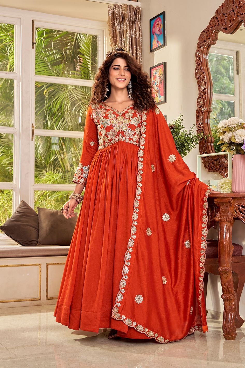 BOLLYWOOD PARTY WEAR ANARKALI SALWAR KAMEEZ SUIT GOWN INDIAN PAKISTANI DESIGNER