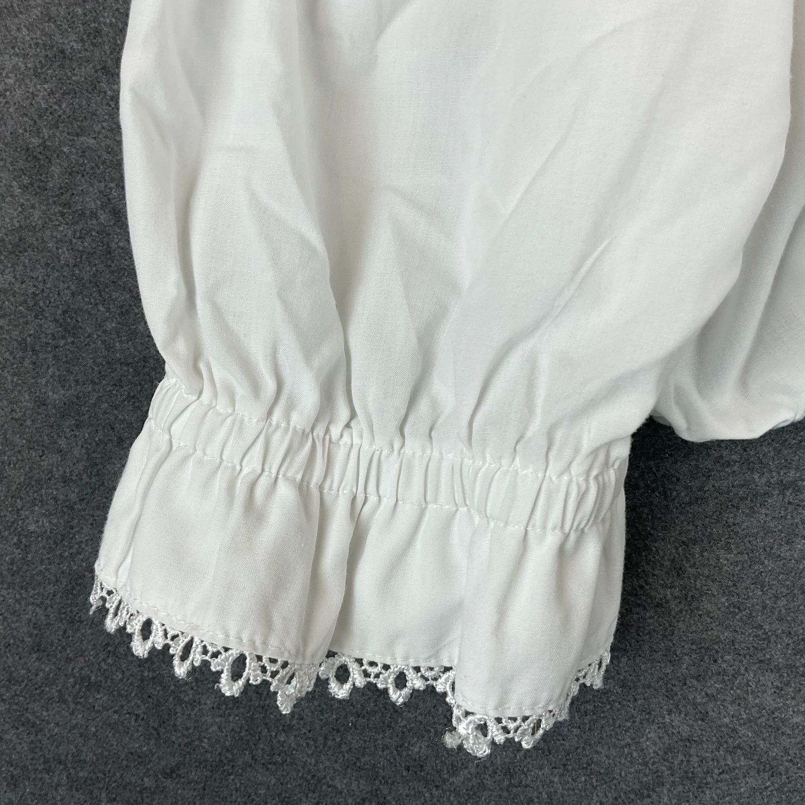 Dirndl Blouse Germany Bavarian Top Trachten Octoberfest Folk Festival Size 46/XL