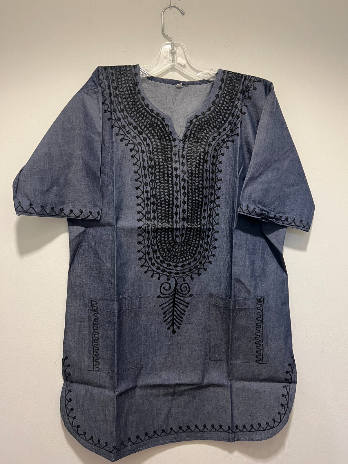 African clothing for men-Dashiki S-7X Denim