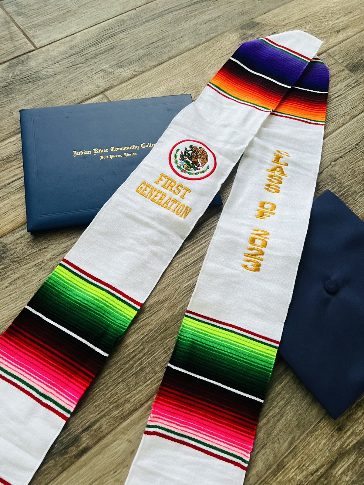 Mexican zarape graduation sash class of 2023 sarape stole grad Estola Sashes