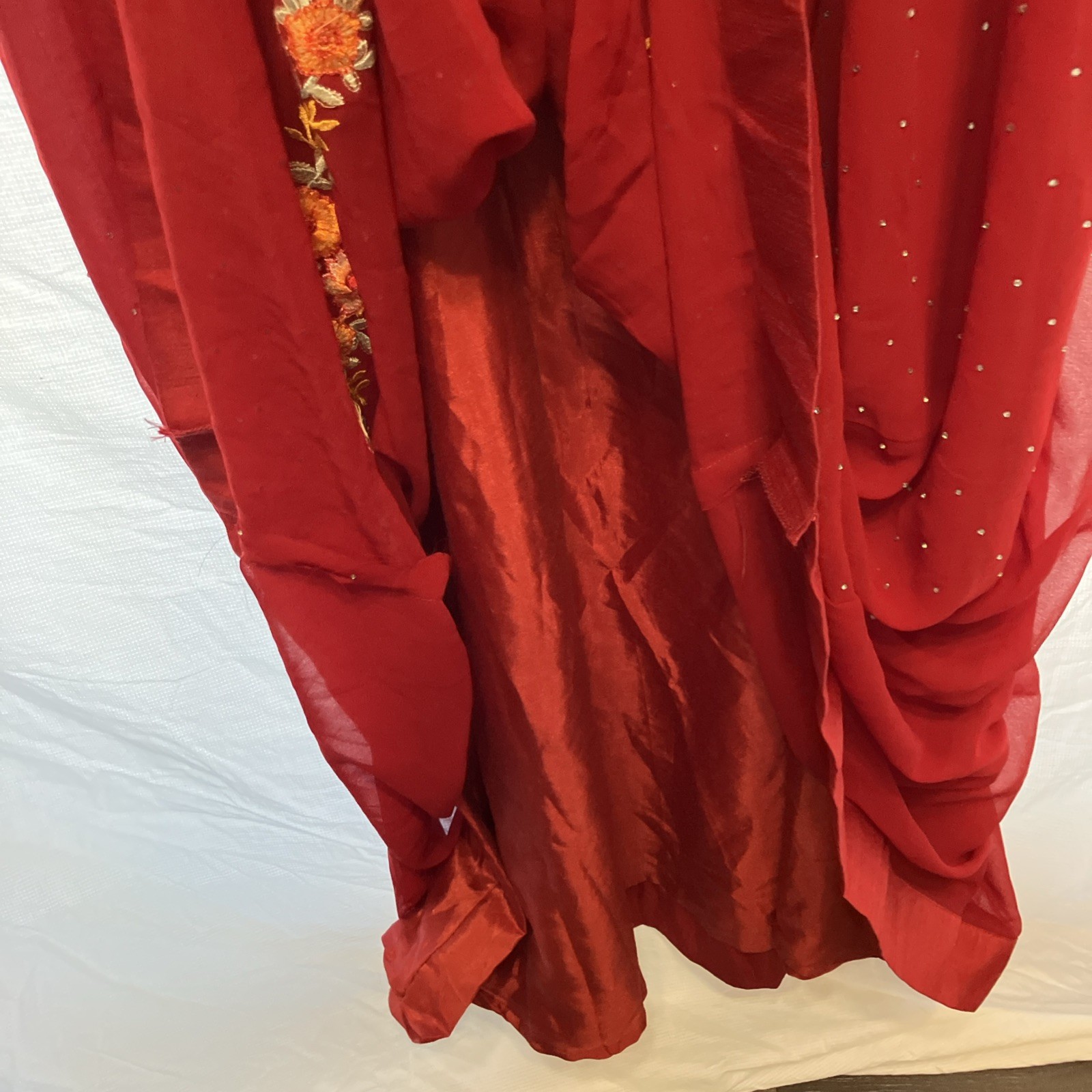 Trendmalls Formal Indian Dress Brand New 52 Inch Long Elegant With Rhinestones