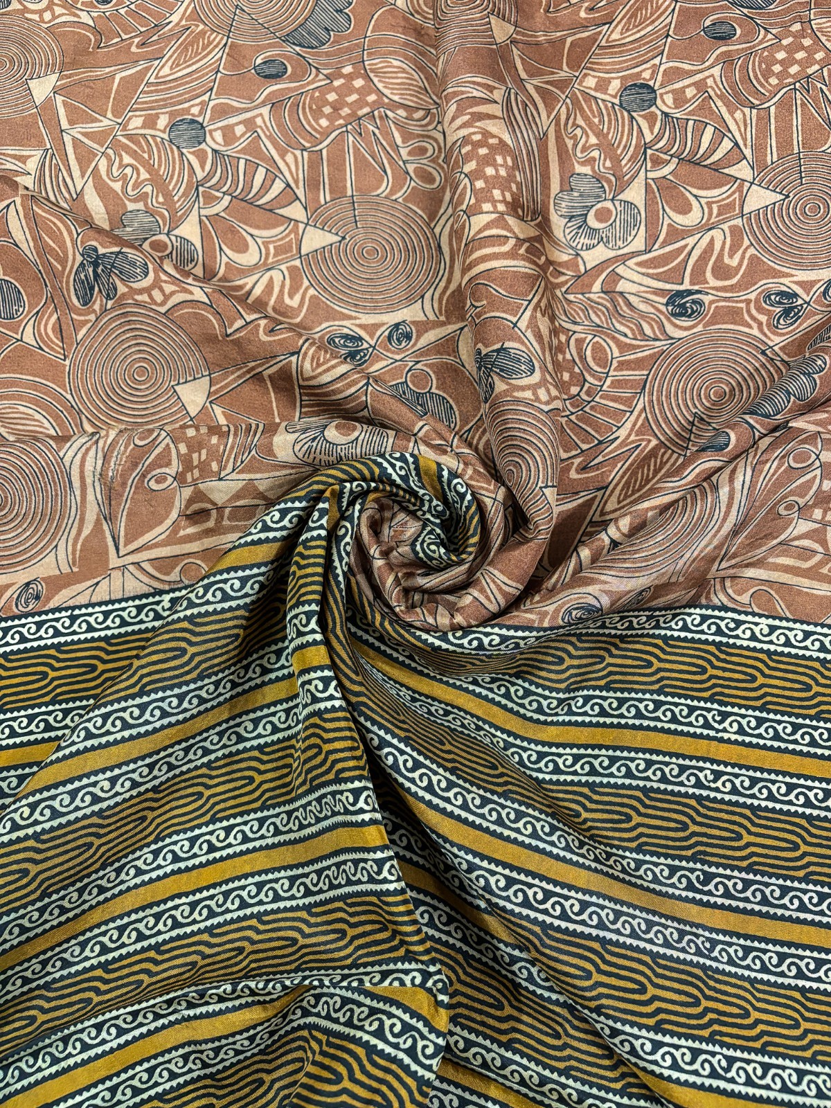 Vintage Silk Saree | Recycled Indian Sari Fabric | Craft Dress Material SS1990