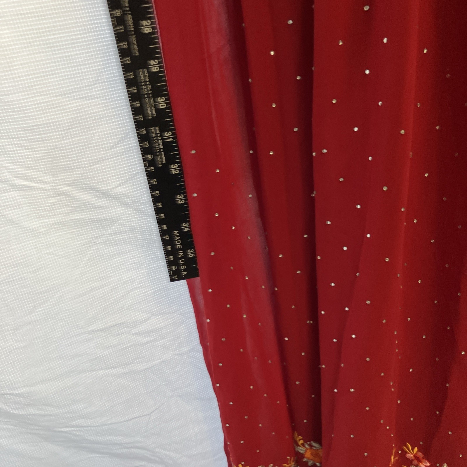 Trendmalls Formal Indian Dress Brand New 52 Inch Long Elegant With Rhinestones