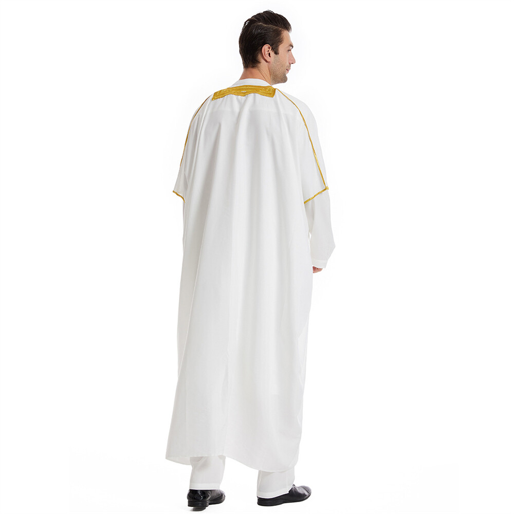 Men Muslim Abaya Saudi Arab Thobe Jubba Kaftan Arab Thawb Caftan Islamic Dress