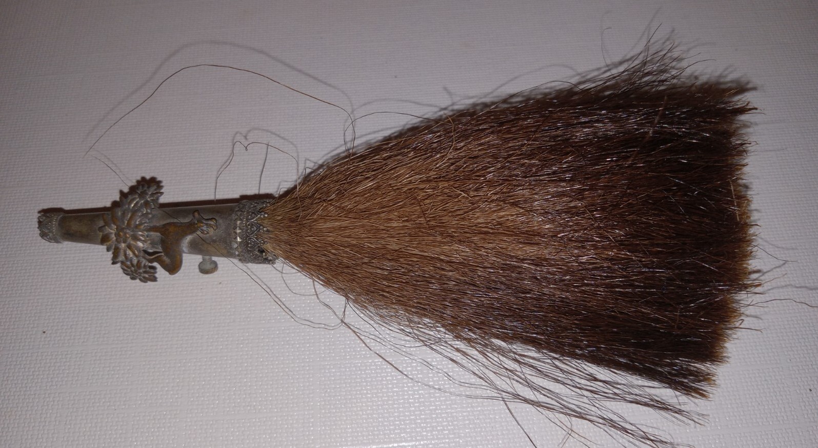(2) 6″ Large Antique Scottish Celtic Irish Hat Kilt Pin Boar Horse Hair Bristle