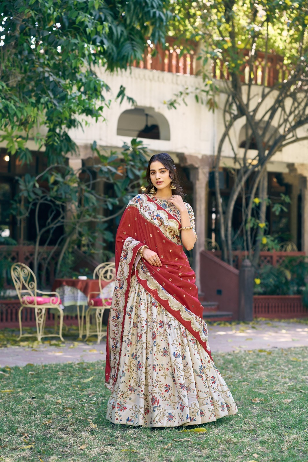 New Presenting Tasar Silk Lehenga Choli With Dupatta For Traditional Wear