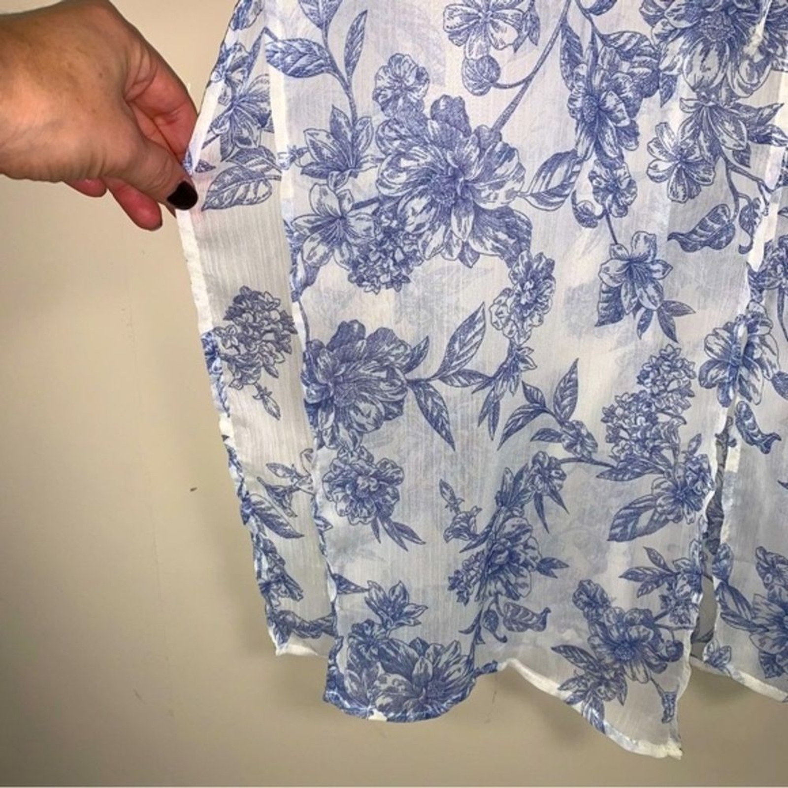 Band of Gypsies Bohemian Kimono Duster Cardigan Women’s XS Med Robe Toile Floral
