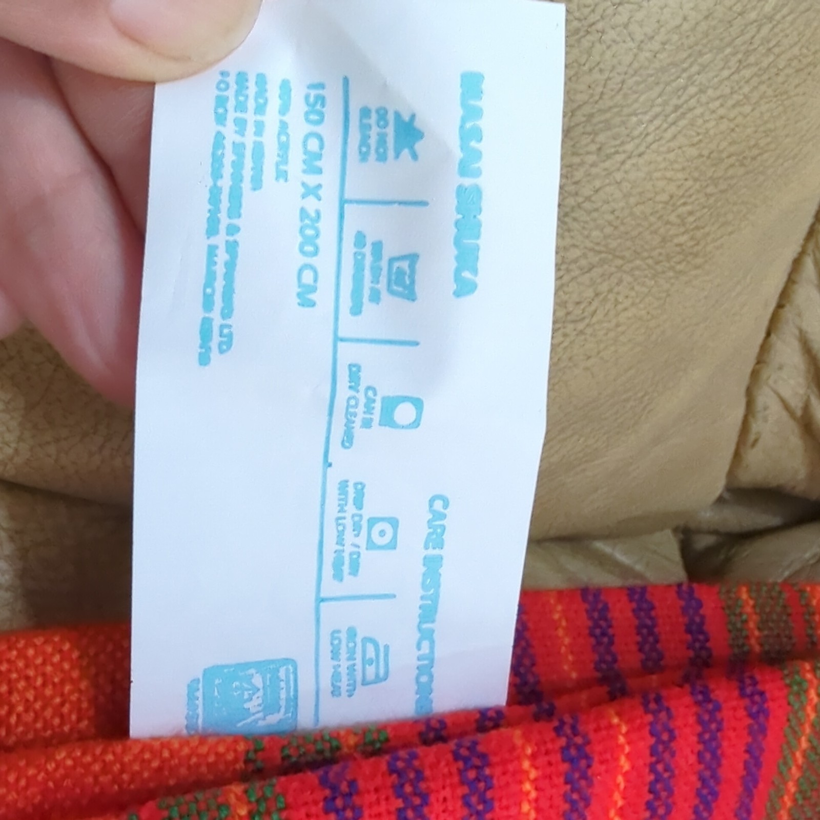 Original Kenya Maasai/Masai Multi-colored Shuka blanket-Masai Maasai 76″x58″