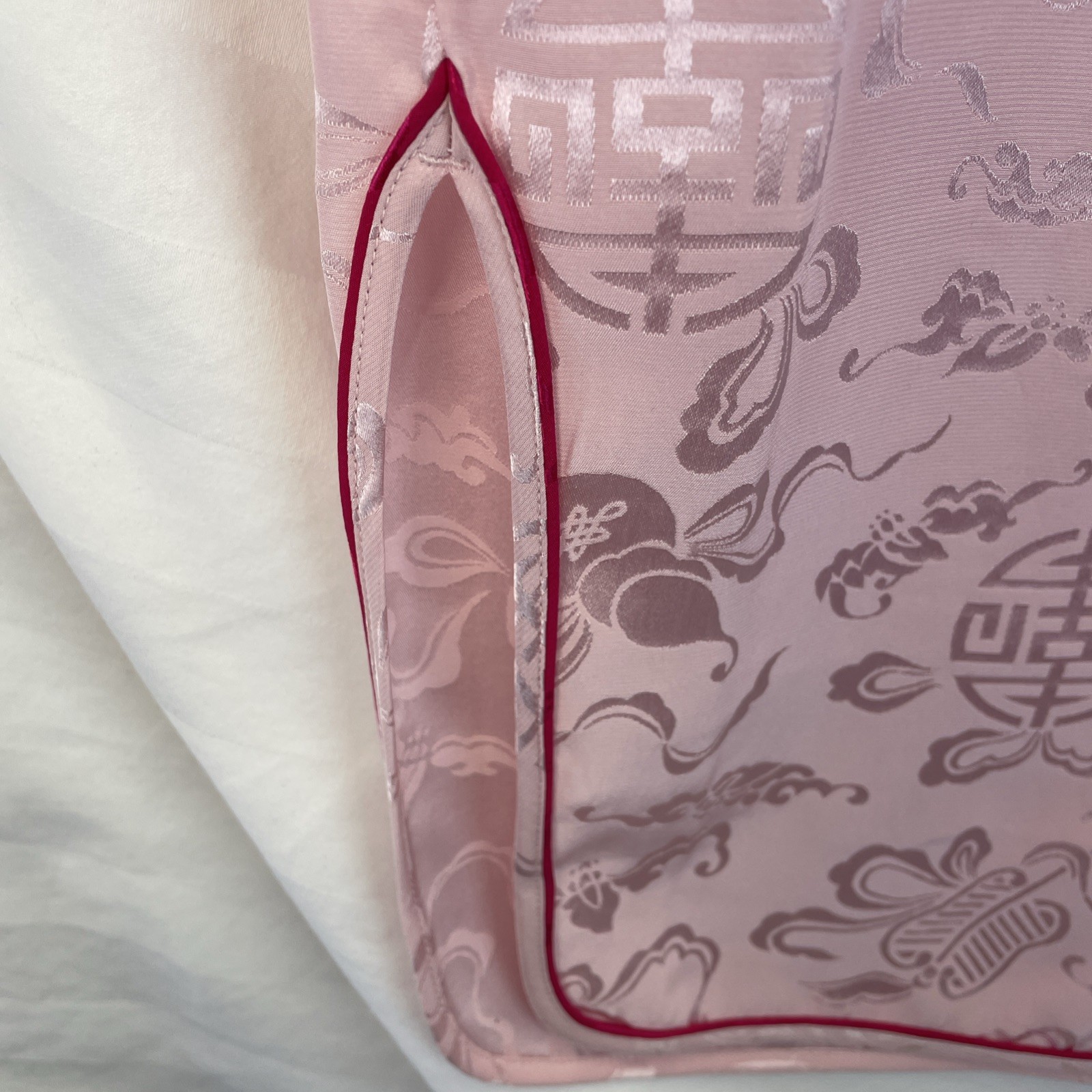 Oriental Style Girls Dress Cheongsam Qipao Asian Inspired Pink 100% Silk Size 4