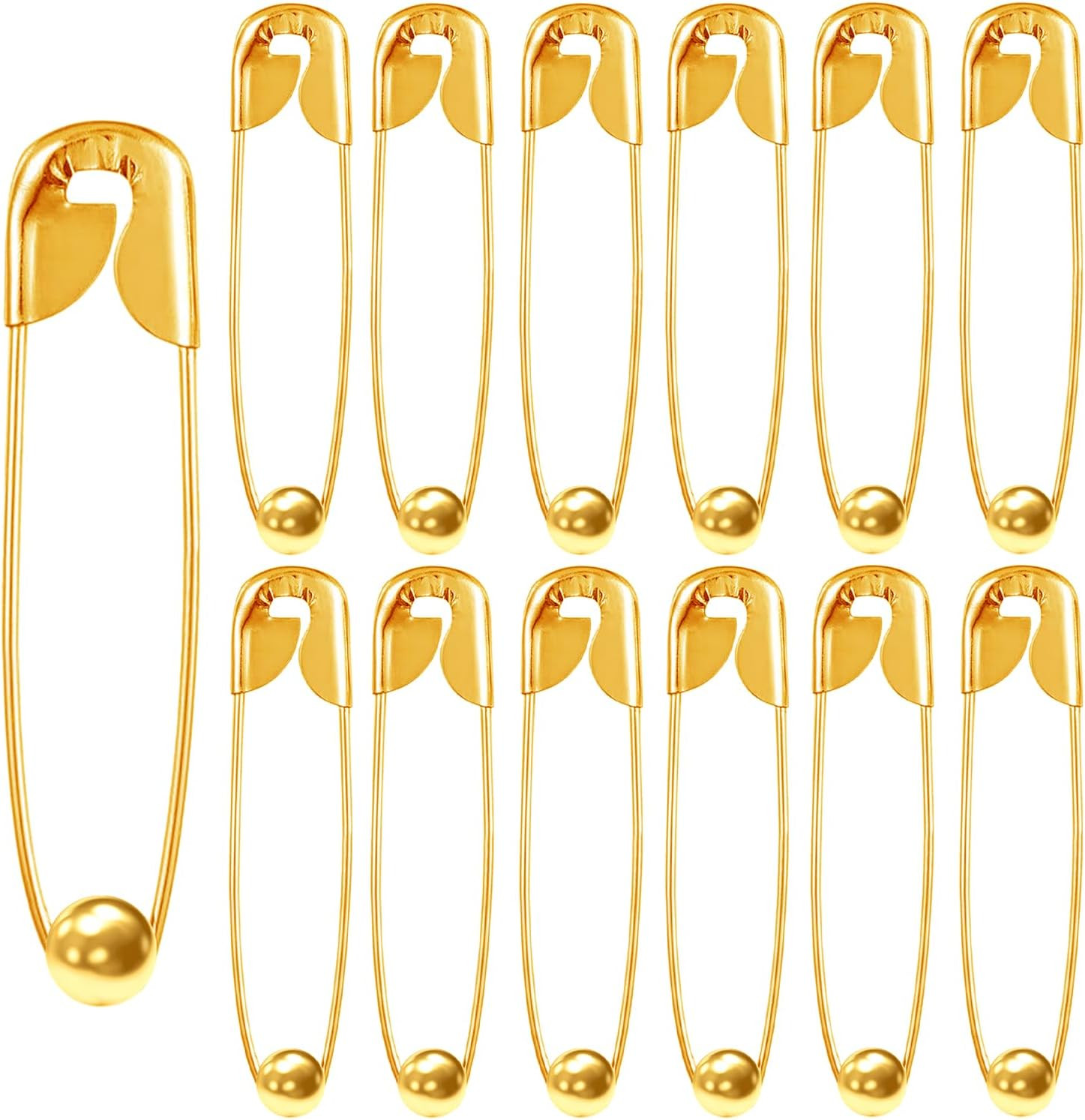 Fashions Metal Balls Safety Pin Set Saree Pallu Pleats Hijab Locking Pinning Cl