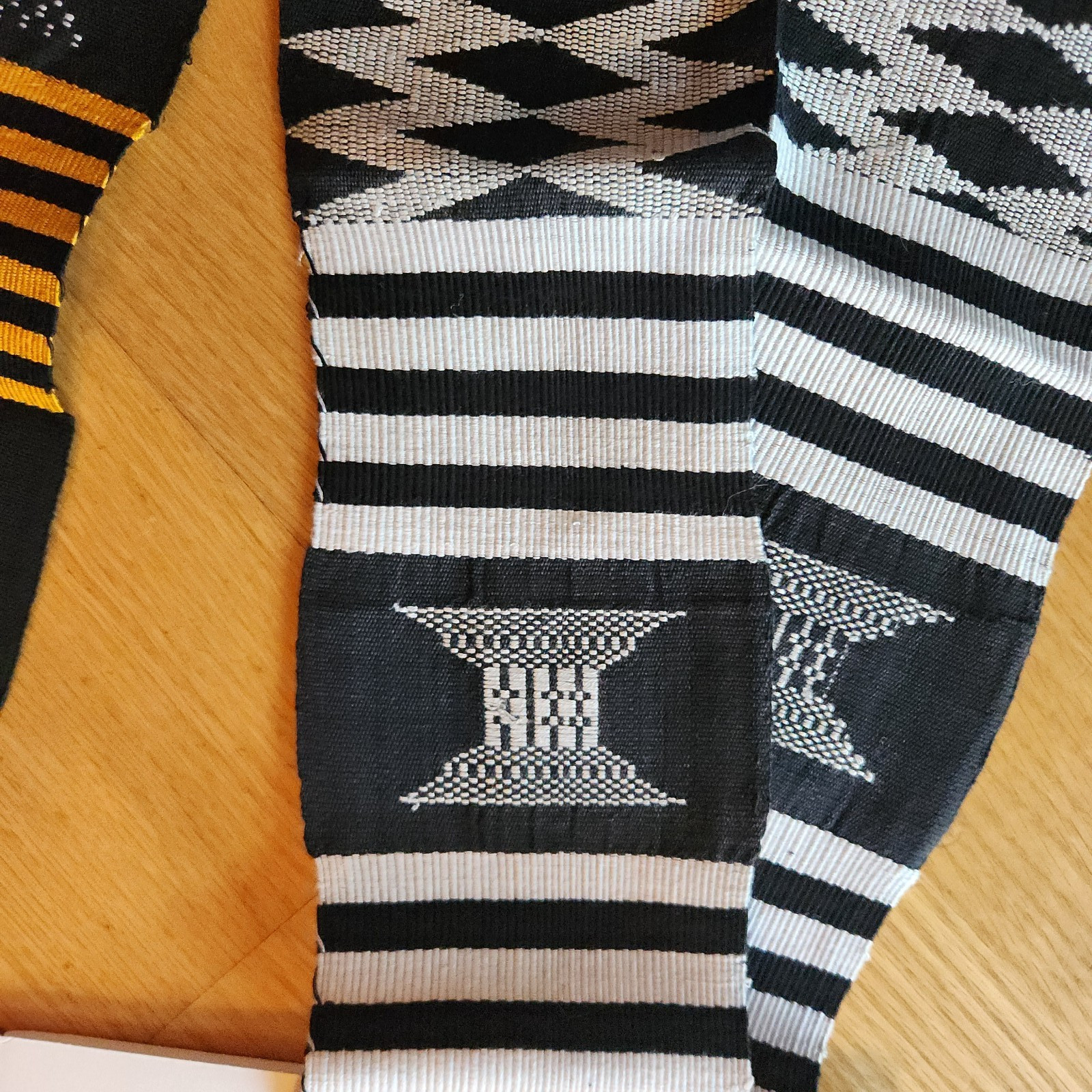 2 African Kente Cloth Sash