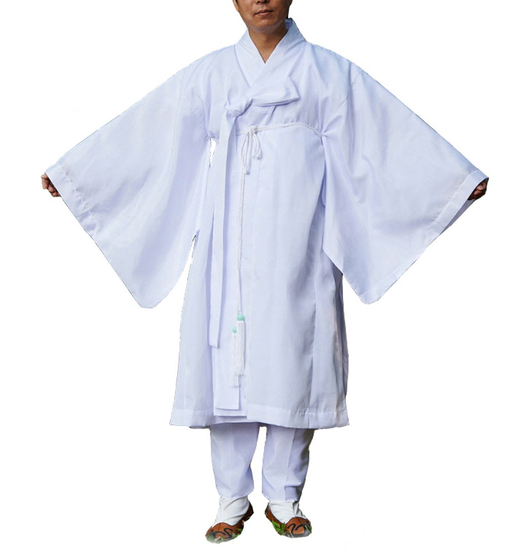 Korean Hanbok Dopo for Men – Traditional Robe for K-Drama, Cosplay, Halloween