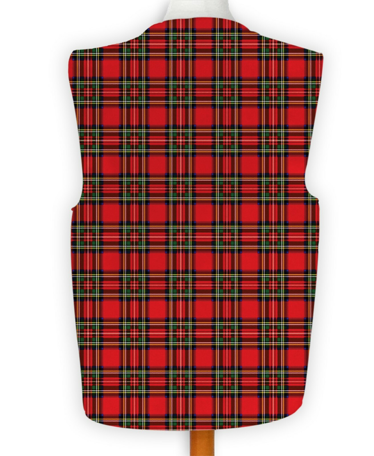 Red Tartan Design Fancy Dress Waistcoat
