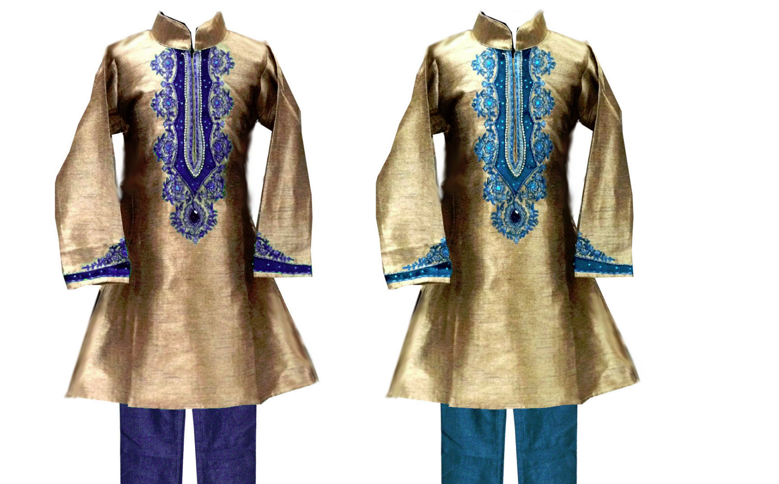 Boys’ Designer Kurta Set Indian Clothing 2 Piece Party Suit Sizes 2 to 9 years