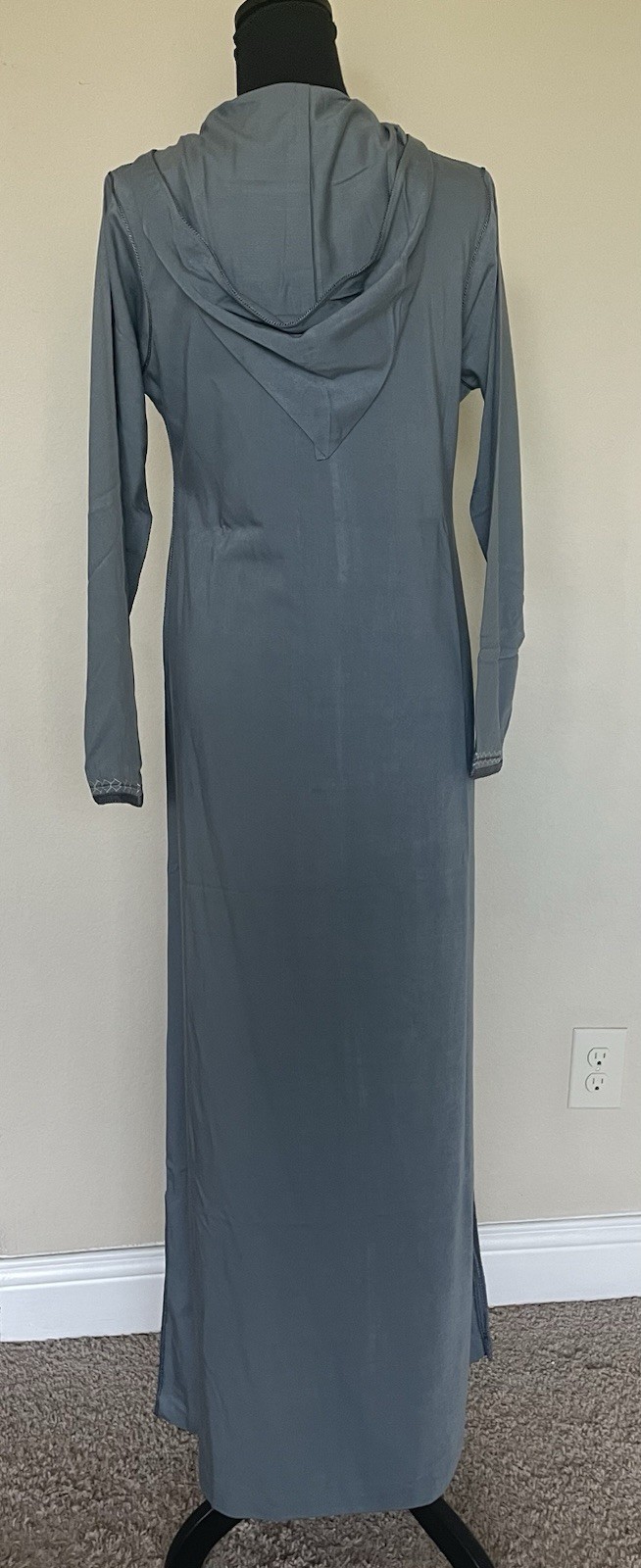 Blue-grey Women Moroccan Jelaba Size S