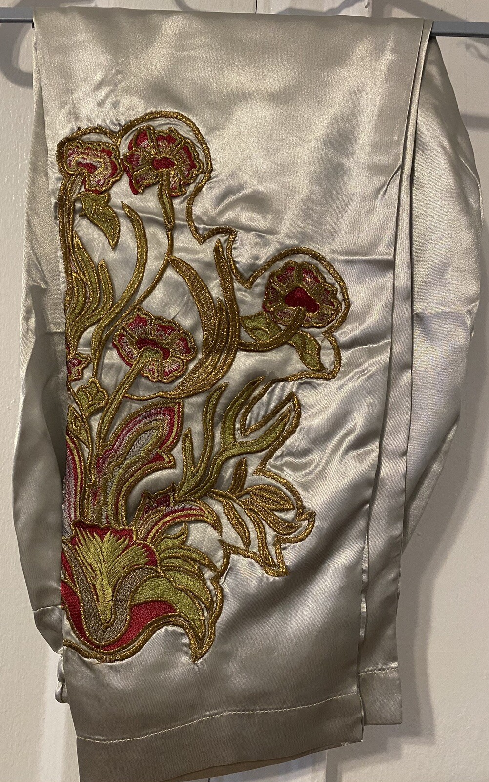 Sale! Stylish Gray Maroon Embroidered Party Wear Shirt Trousers Cardigan Small