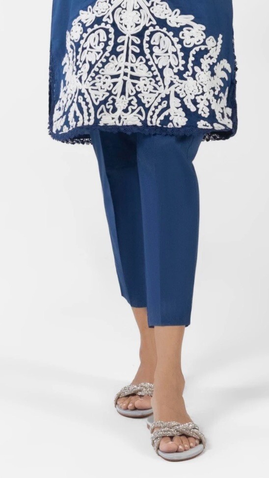 Plain Dark Blue Navy Pakistani Indian Pants ONLY For Kameez USASeller Harem Xs-s