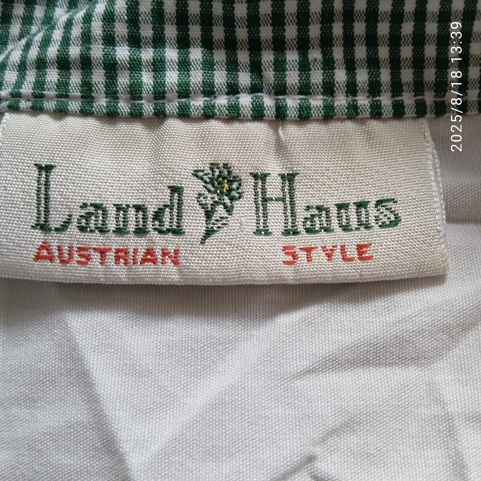 Landhaus Dirndl Oktoberfest White Blouse Size 38-40