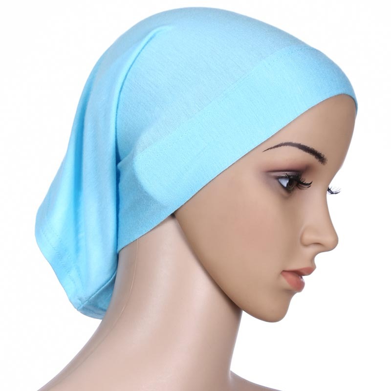 Muslim Women Under Scarf Inner Cap Tube Bonnet Neck Cover Hats Hijab Head Wrap