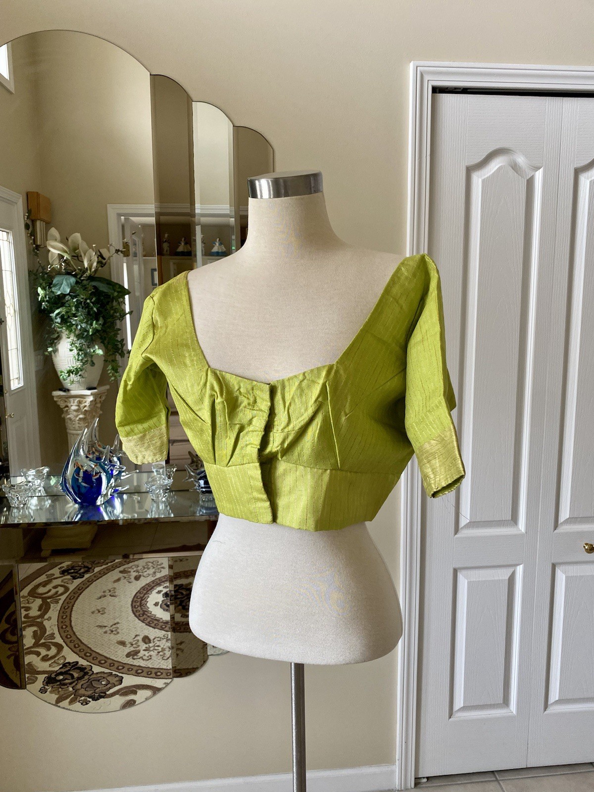 Sari Saree Stitched Blouse Crop Top New