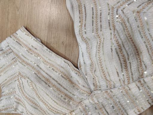 Indian & Pakistani Traditional, Embroidered Short Sleeves for Party Wear – FS
