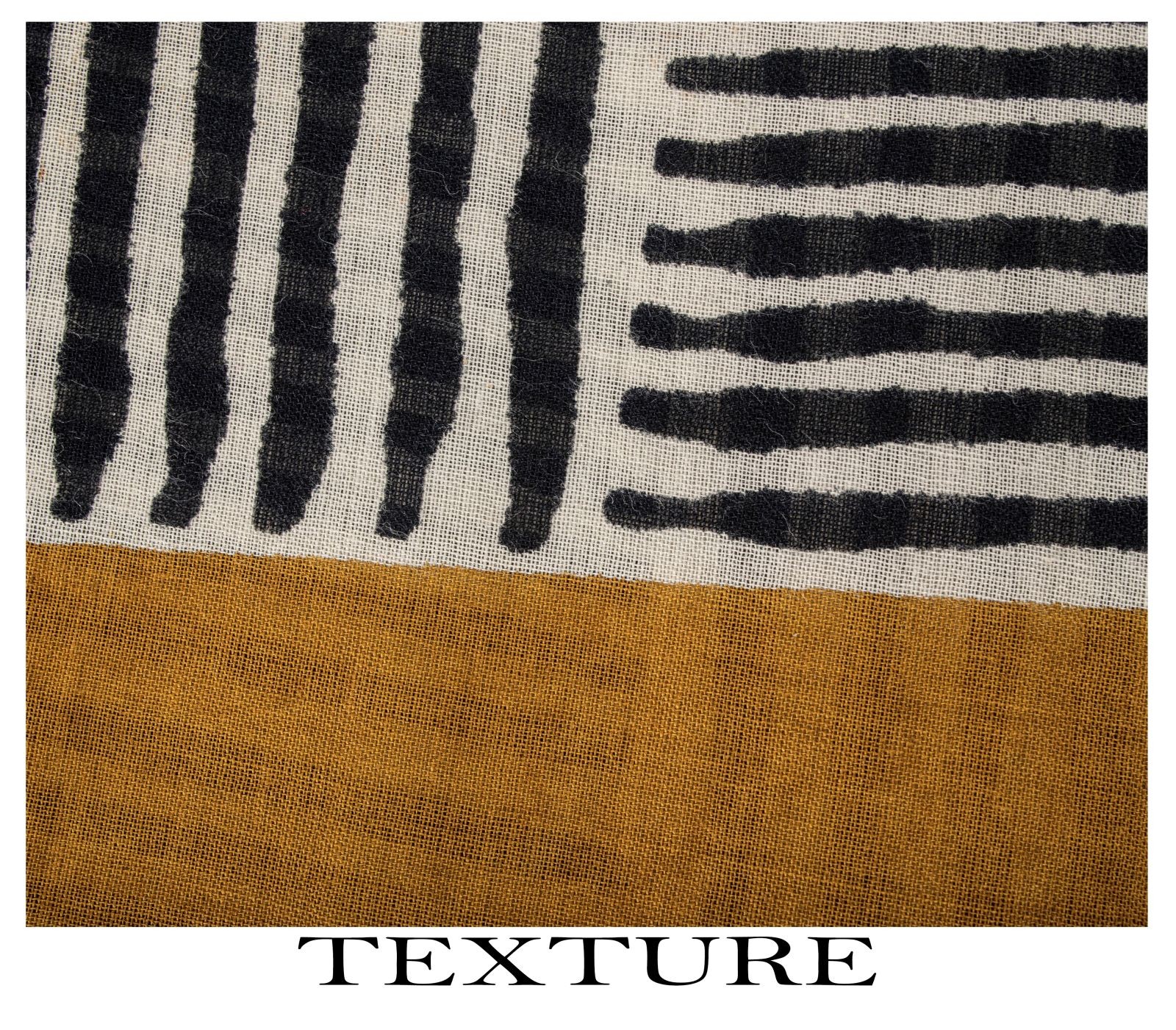 Sanskriti Vintage Saree Black-White Pure Cotton Geometric Print Fabric 5+Yd Sari