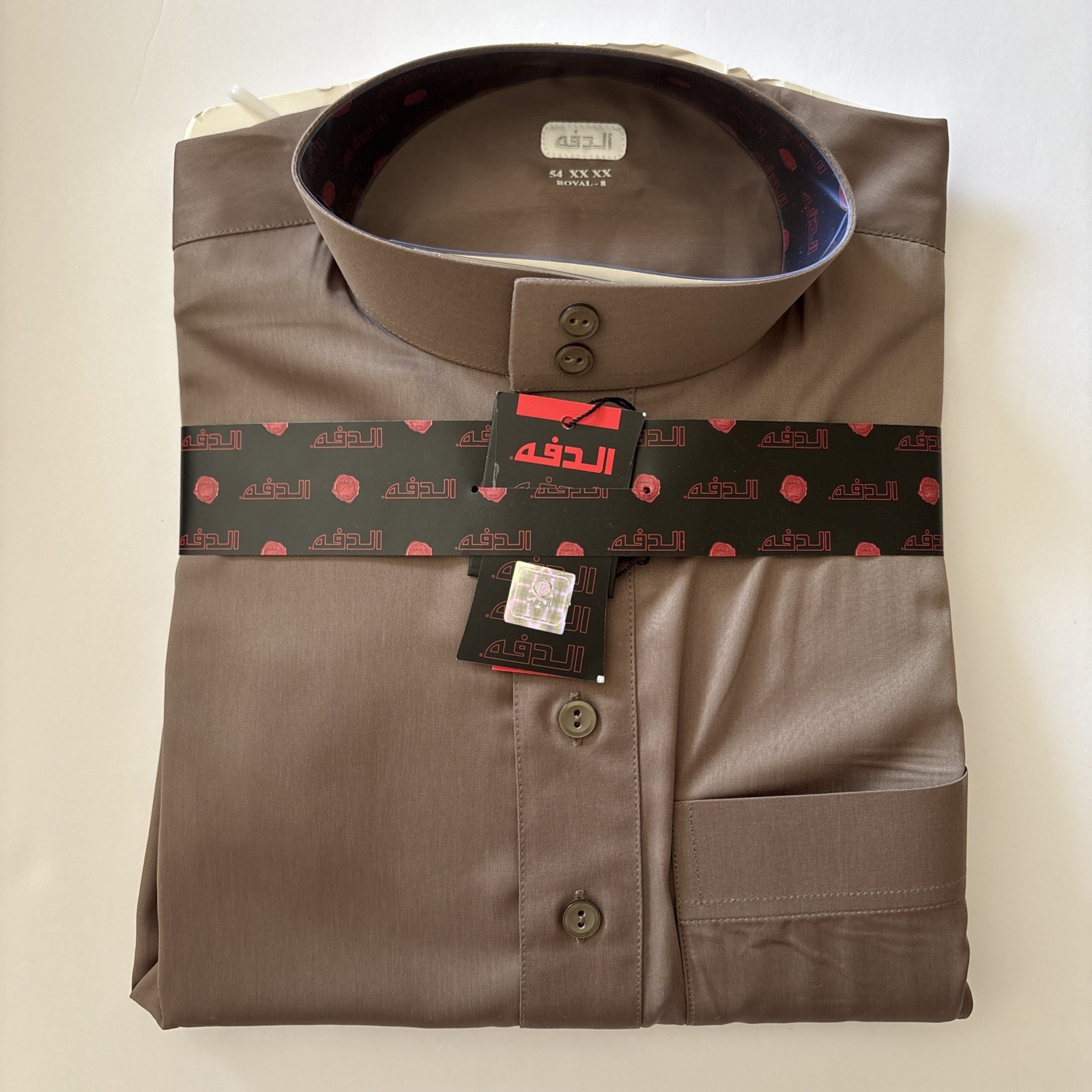 SIZE 54XXL – 52 XL – Daffah Men Thobe ALL SEASON Wear FLAT SLEEVE