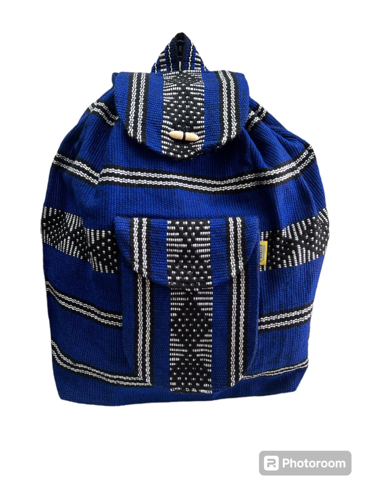 BACKPACK , HIPPIE GEAR , MEXICAN MADE , AUTHENTIC PINZON , ROYAL BLUE