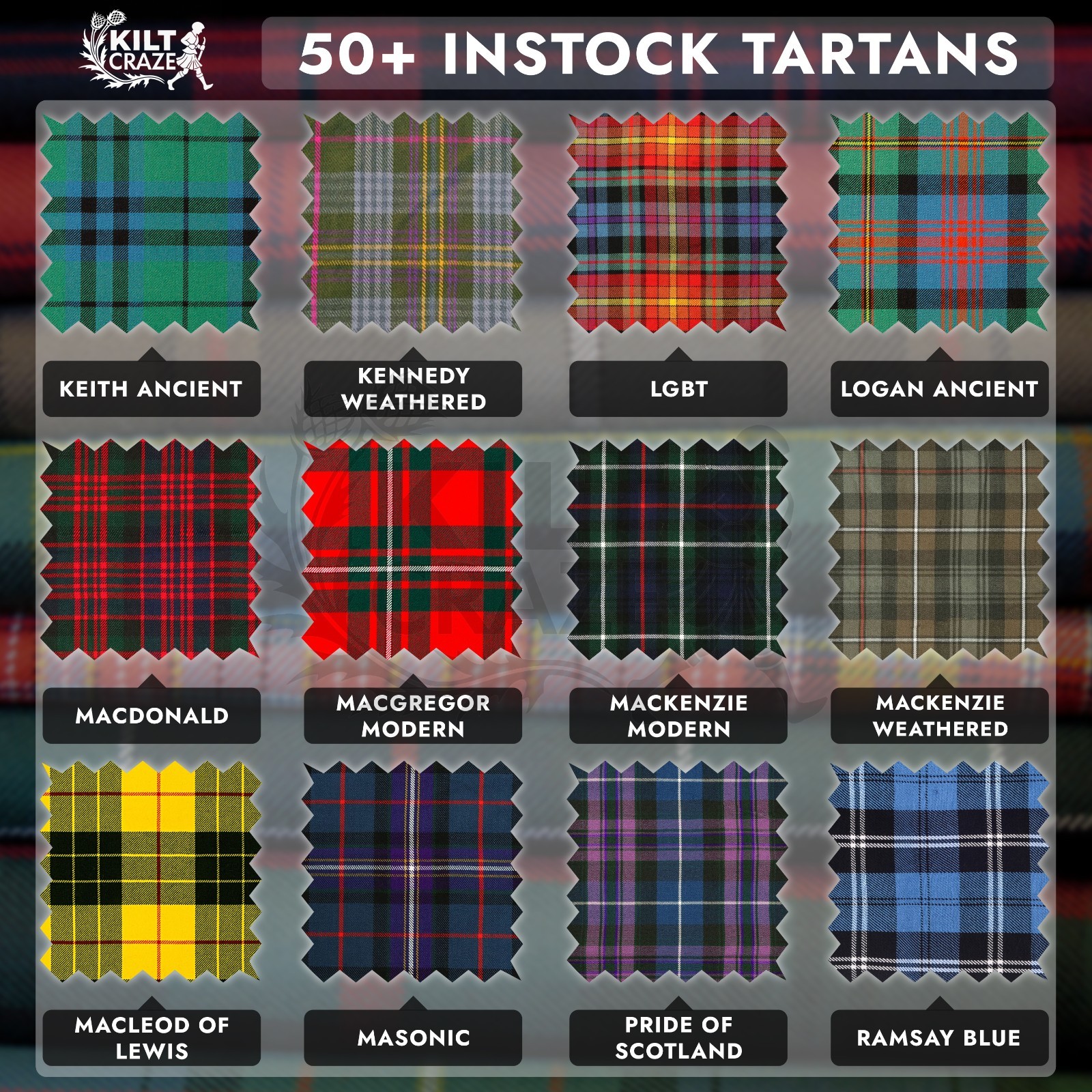 Scottish Great Kilt Highland Traditional Kilt For Men Available in 50+ Tartans