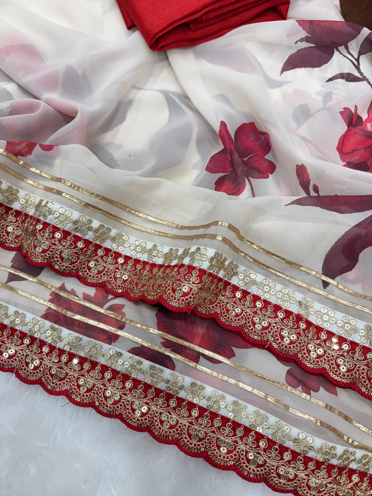 WEDDING DESIGNER BOLLYWOOD SAREE BLOUSE SARI ETHNIC PARTY WEAR INDIAN PAKISTANI