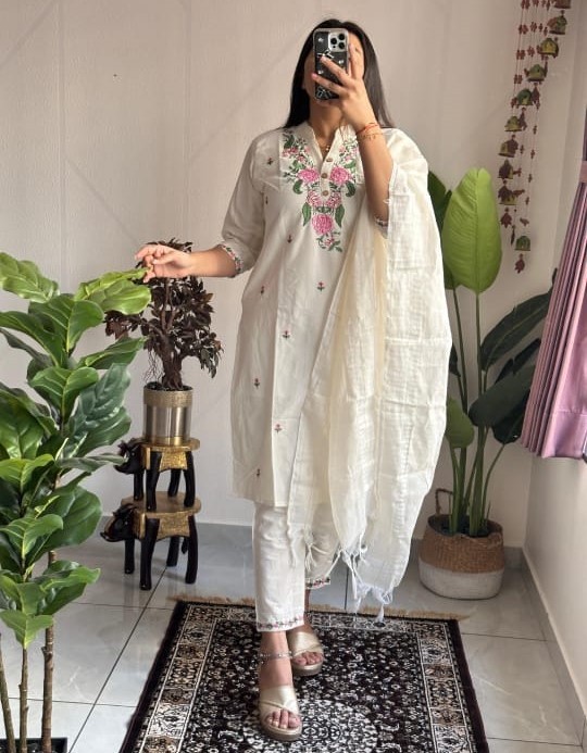 Readymade salwar kameez Kurta Pant Dupatta Set Indian Kurtis For Woman