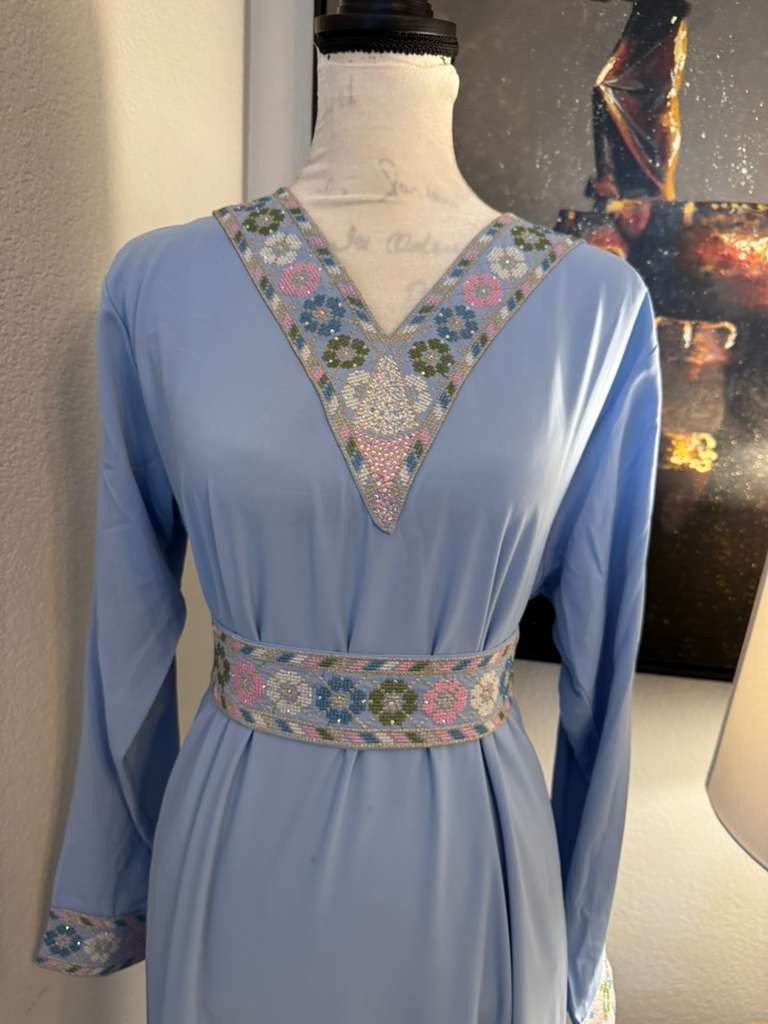 Ityn Jalabiya – Women’s Embroidered Dress, Perfect for Eid, Abaya, Ramadan