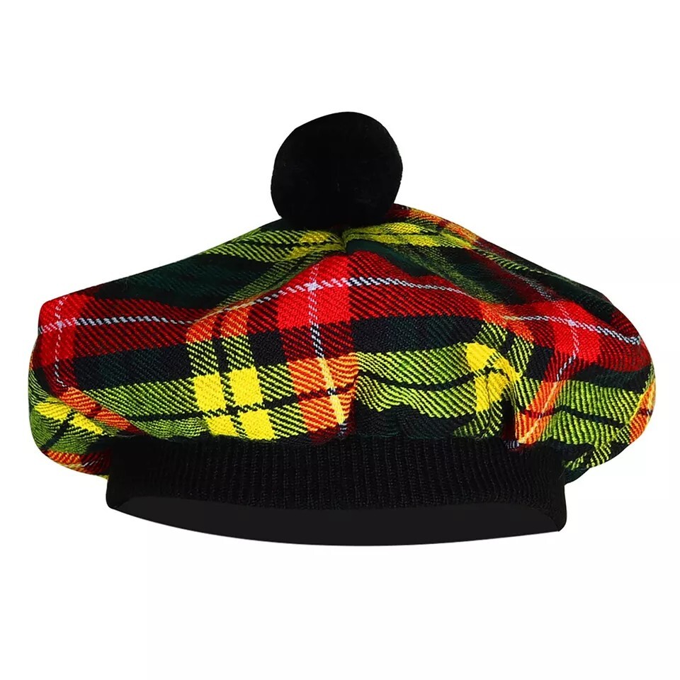 Men’s Buchanan TAM o’ SHANTER Bonnet Beret Balmorals Tartan Tammy Hat