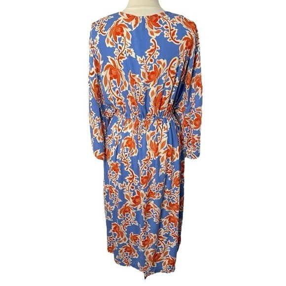 NWT JESSICA SIMPSON Laila Floral Longline Kimono Rope Tassel Cinched Waist, 1X
