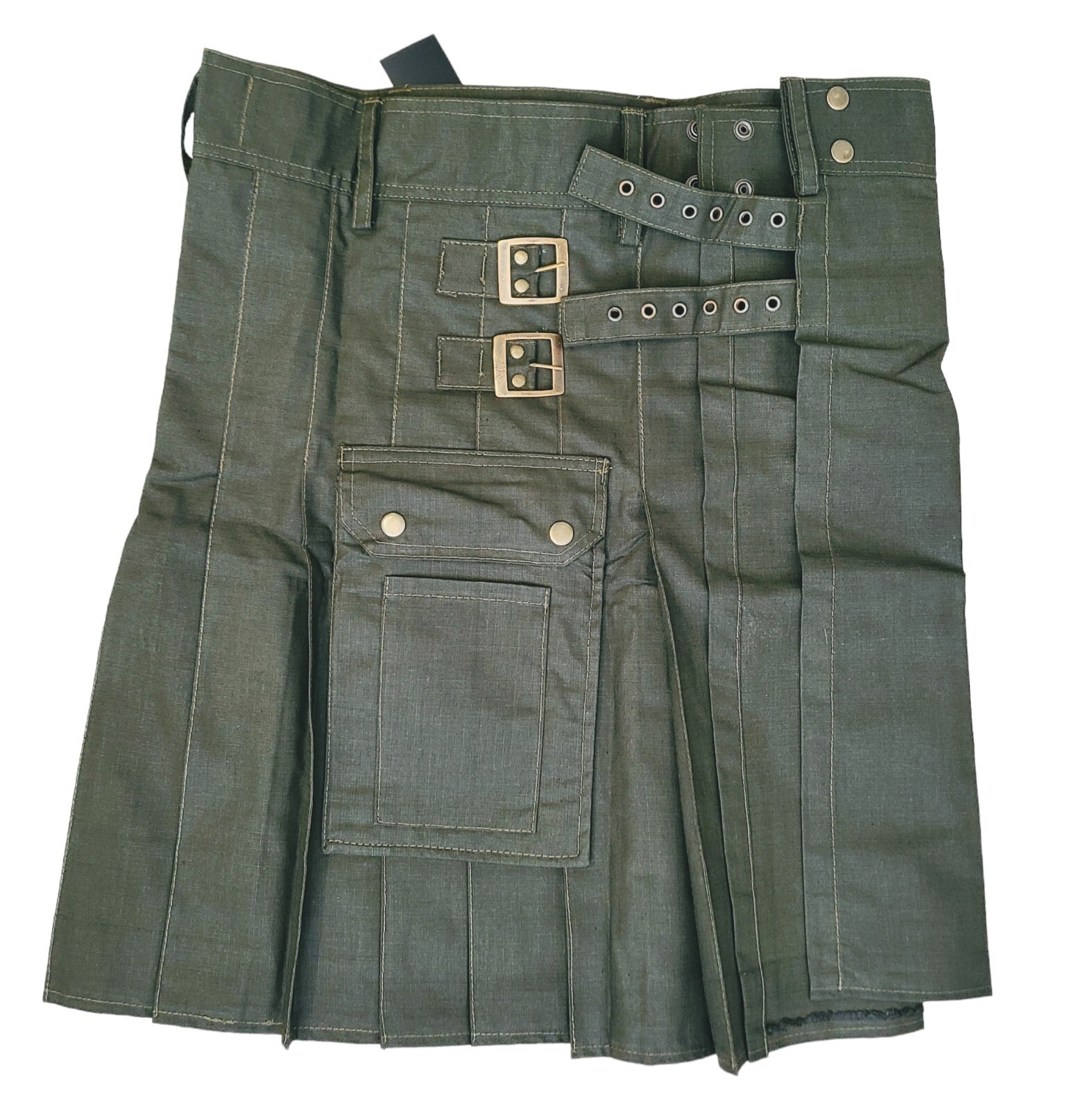 5R FIVE RIVERS Men’s Ripstop Utility Kilt Modern Kilts – SIZE 34 Black Ripstop