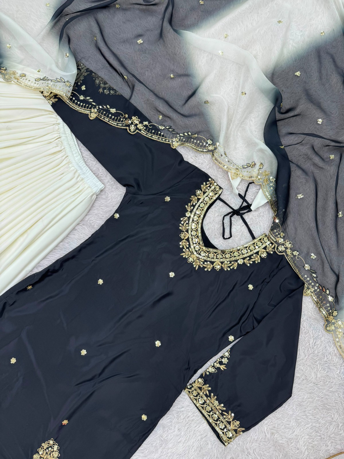 Designer Indian Pakistani top plazzo Bollywood Dress Party Wear Suit wedding