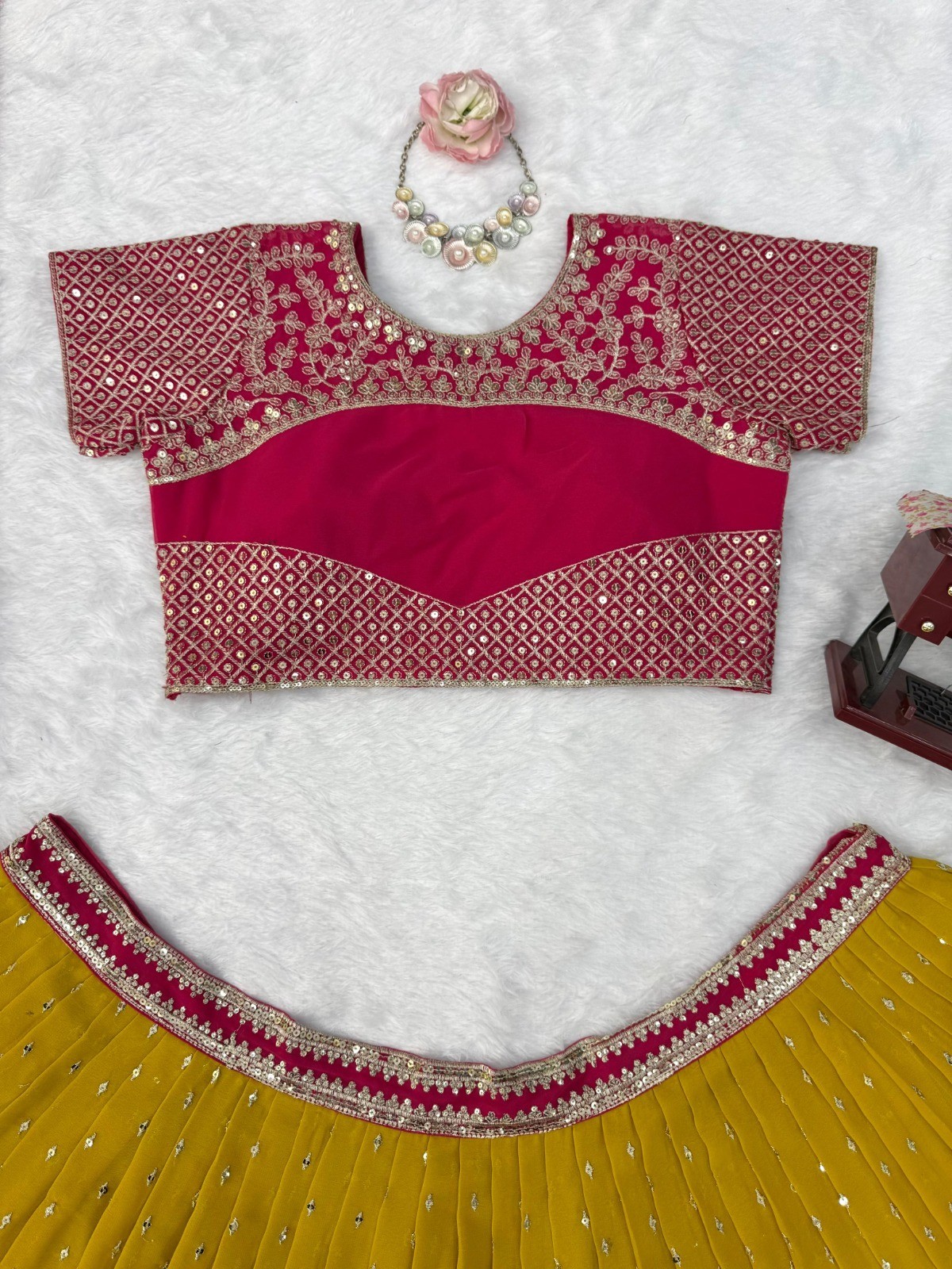 LEHENGA CHOLI INDIAN BOLLYWOOD WEDDING PARTY PAKISTANI WEAR READYMADE