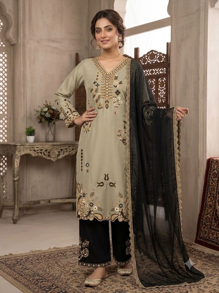 SHARARA PLAZOO SUIT PARTY WEAR PAKISTANI WEDDING SALWAR KAMEEZ PALAZOO SUIT