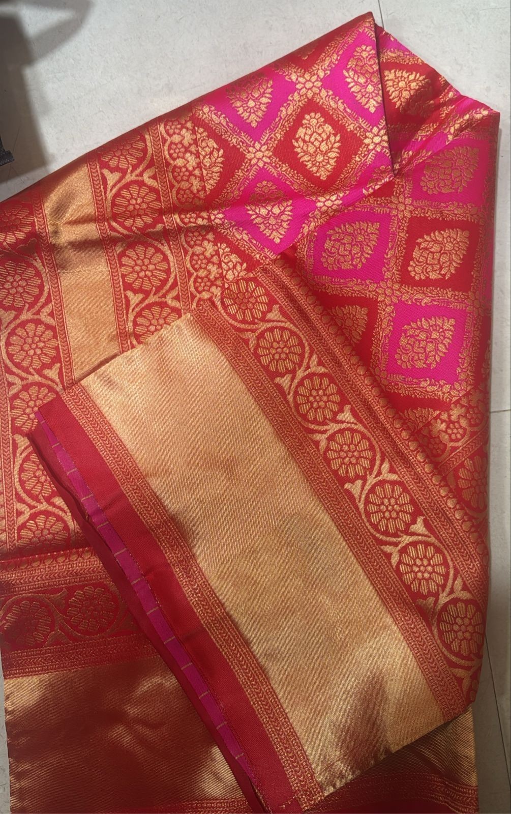 Wedding Wear Purple Lichi Silk Saree with Golden Jacquard Pallu & Blouse indian