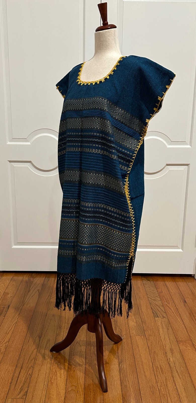 One of a Kind Pedal loom Mexican Dress! Summer Dress! Huipil style!