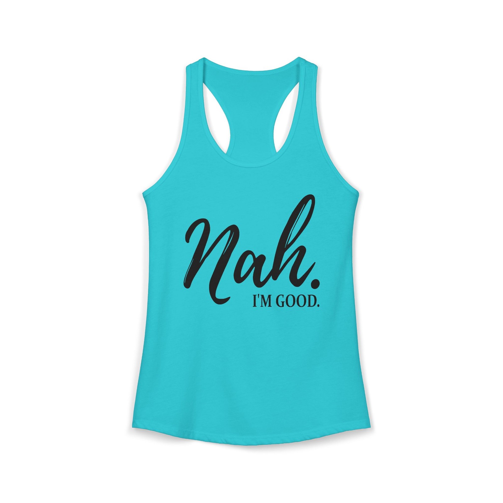 “Nah Im Cool” Women’s Racerback Tank Top
