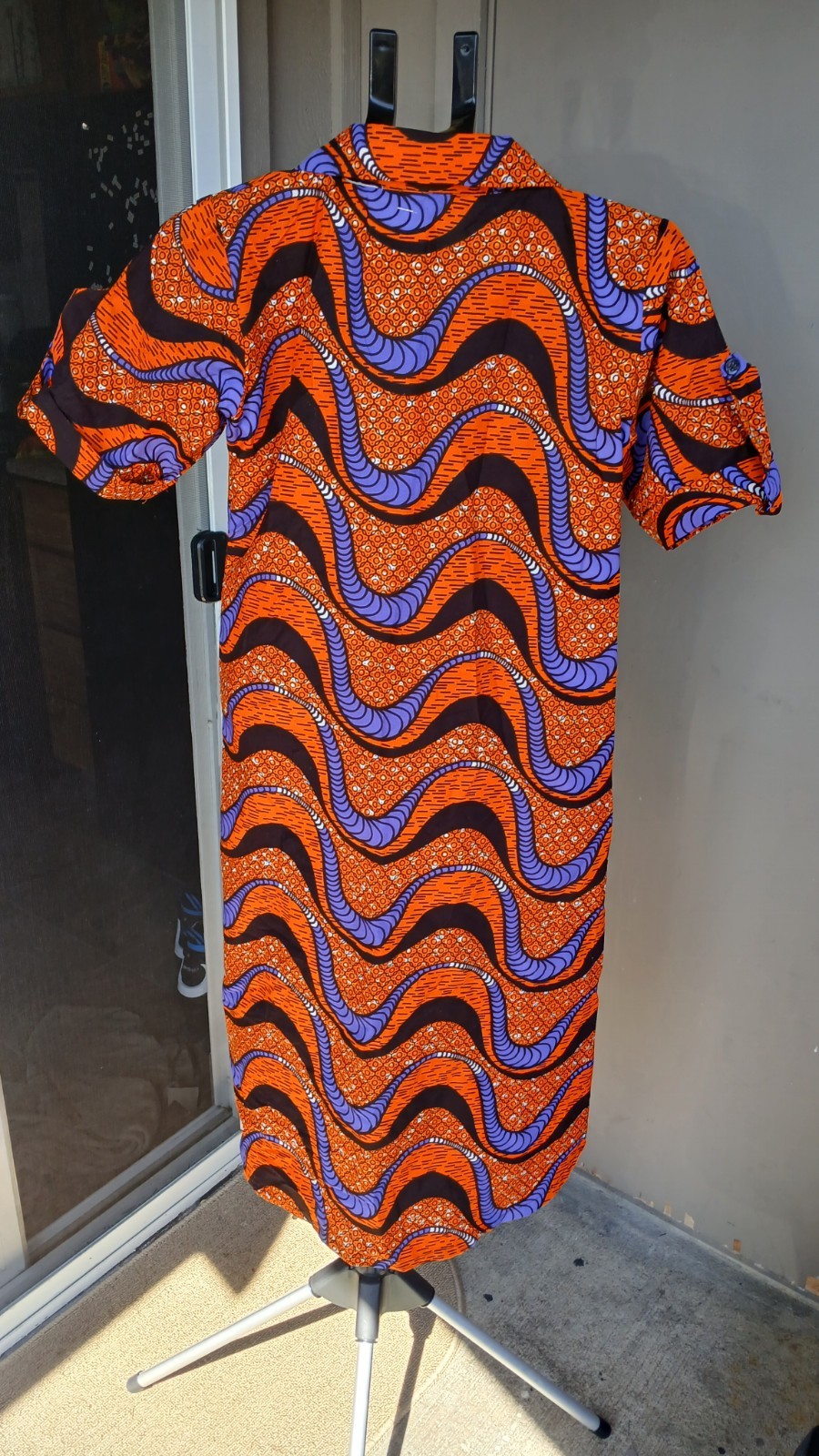 AFRICAN WAX ANKARA DRESS ( CULTURAL& ETHNIC CLOTHING AFRICA )-L/XLARGE