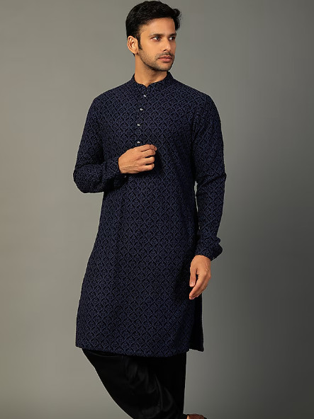 Salil Bhatia Kurta and Dupatta Indian Mens Designer Wedding Bollywood Party NWT