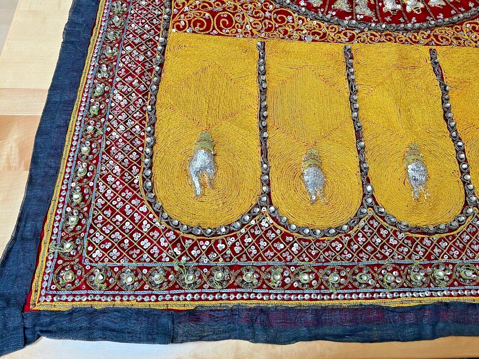 Spectacular Vintage Embroidered Wall hanging from Thailand