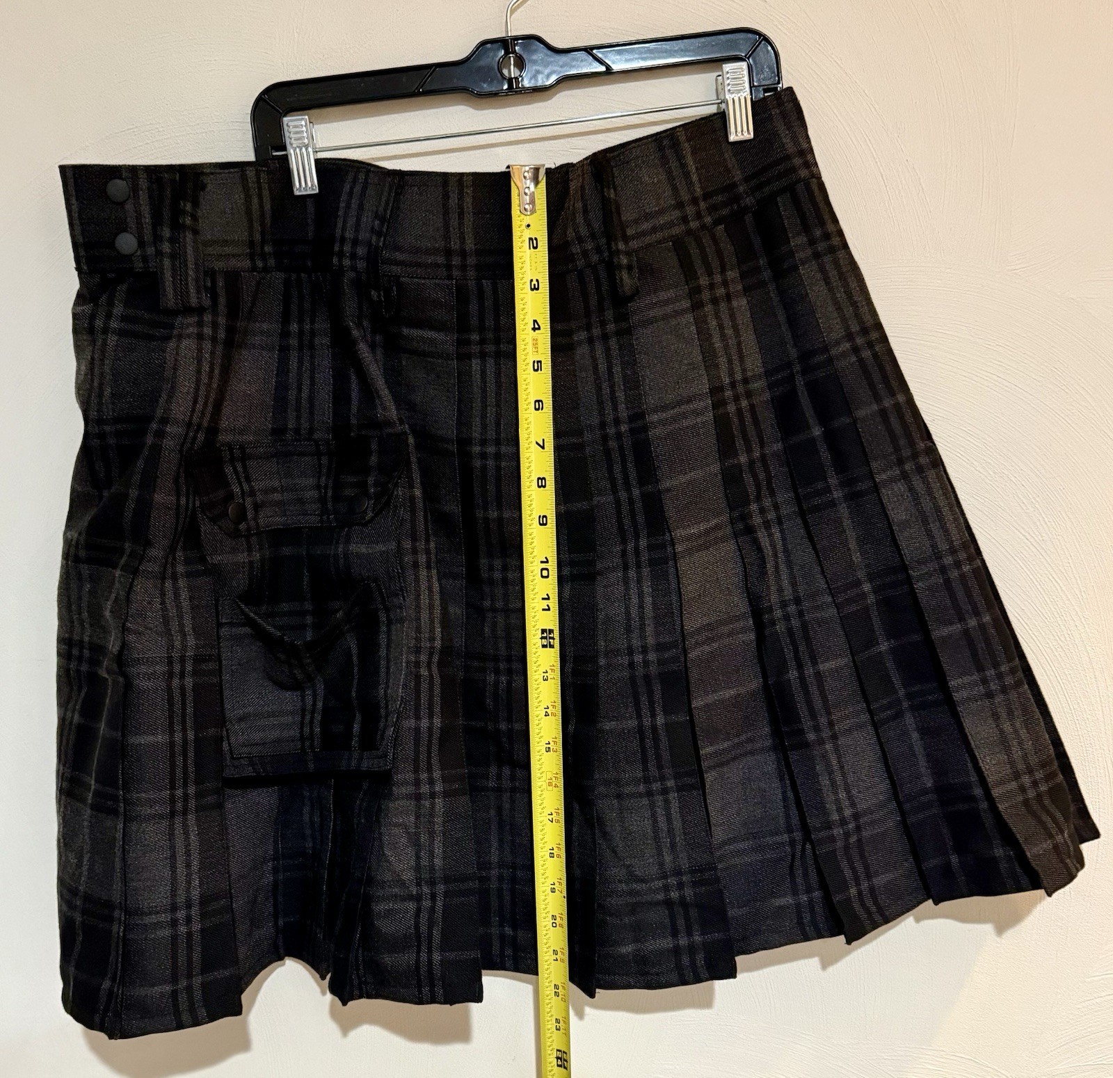 UTKilts Utility Kilt – Highlander Gray Men’s Size 44 With Cargo Pockets NWT