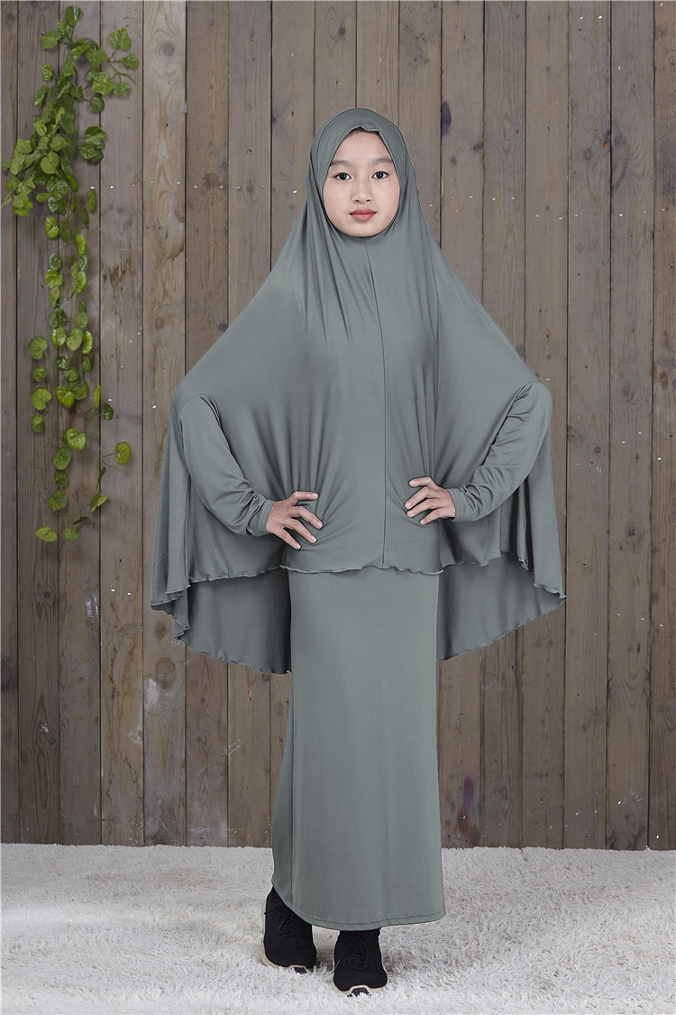 Dubai Muslim Women Prayer Large Overhead Clothes Pullover Hijab Long Maxi Dress