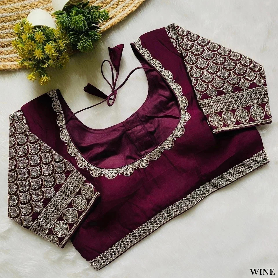 Saree Blouse Readymade Designer Sari Choli Indian Party Wear Bollywood Dress