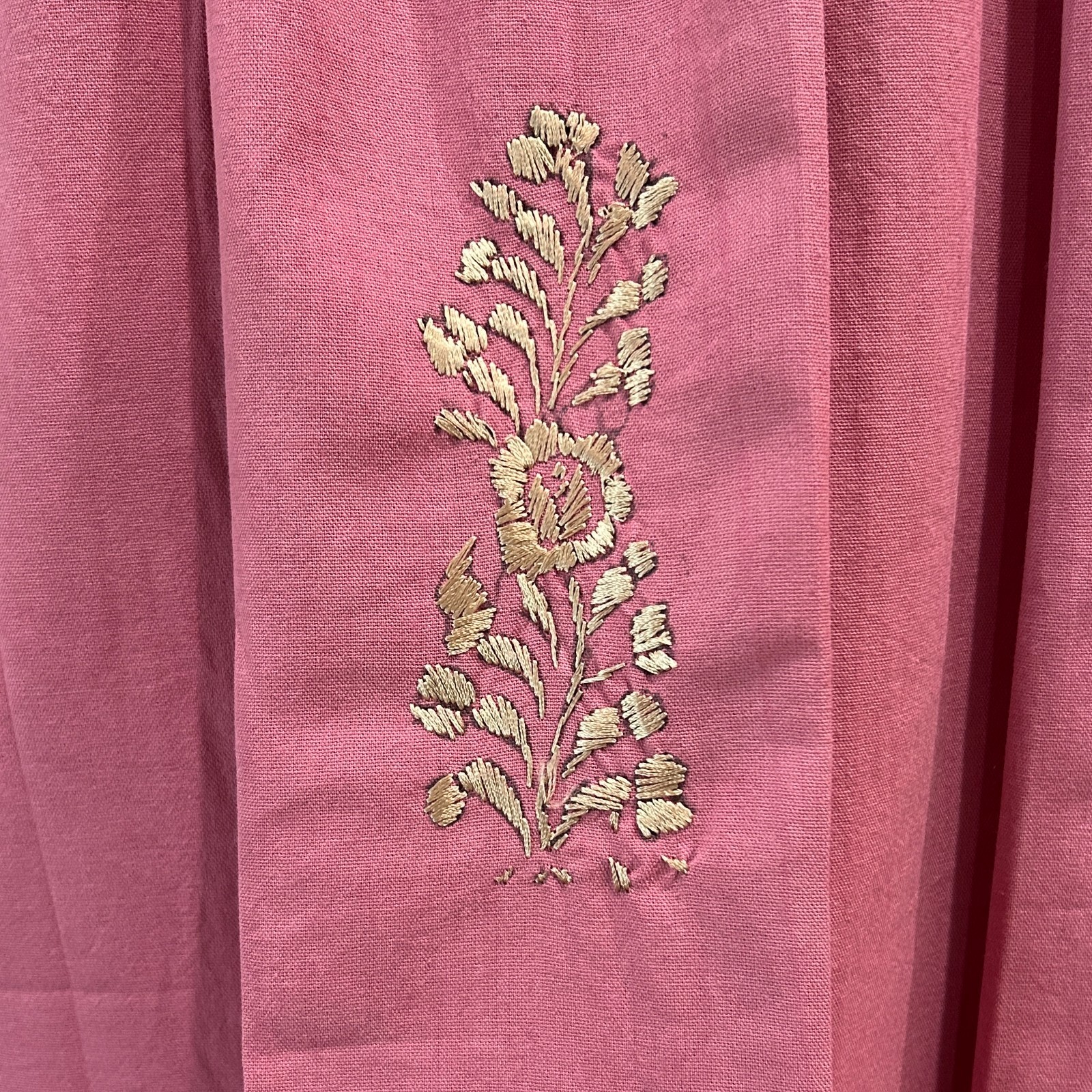 Sandra Midi Dress, Oaxaca Mexican dress. hand Embroidered. Silk Threads,