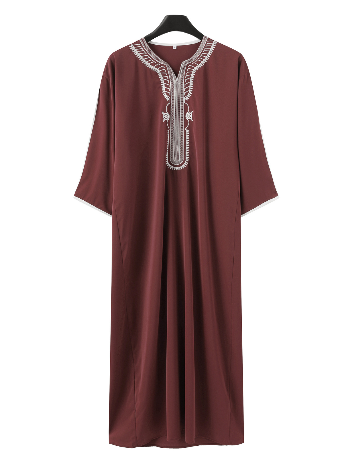 Men Muslim Robe Clothing Ethnic Loose Kaftan Thobe Abaya Arab Dubai Islam Dress